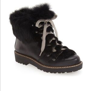 Genuine Rabbit Fur Hiking Boot